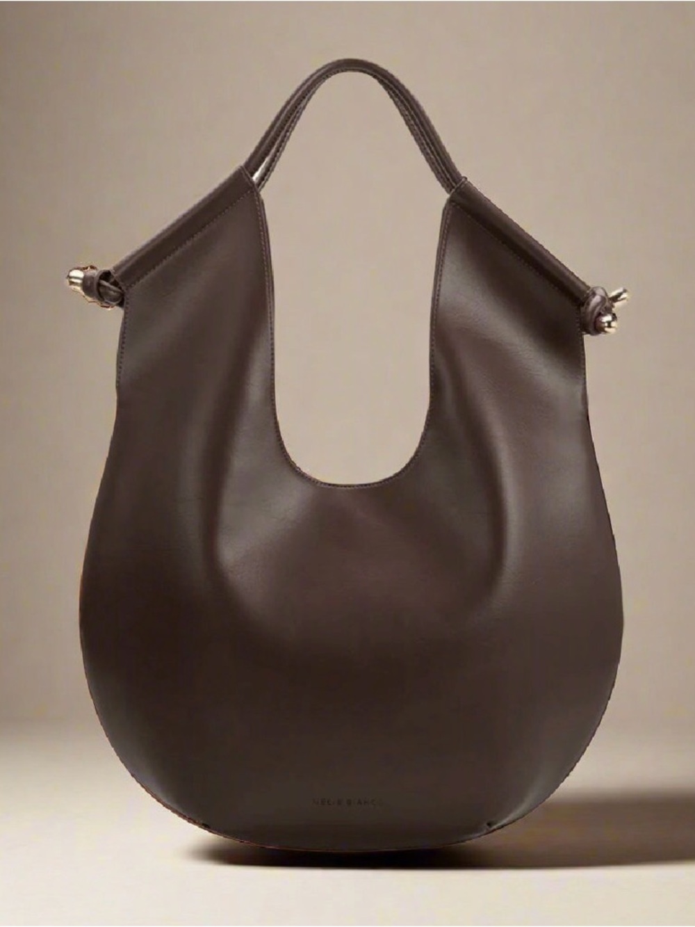 Designer Inspired Dark Brown Shoulder Bag
